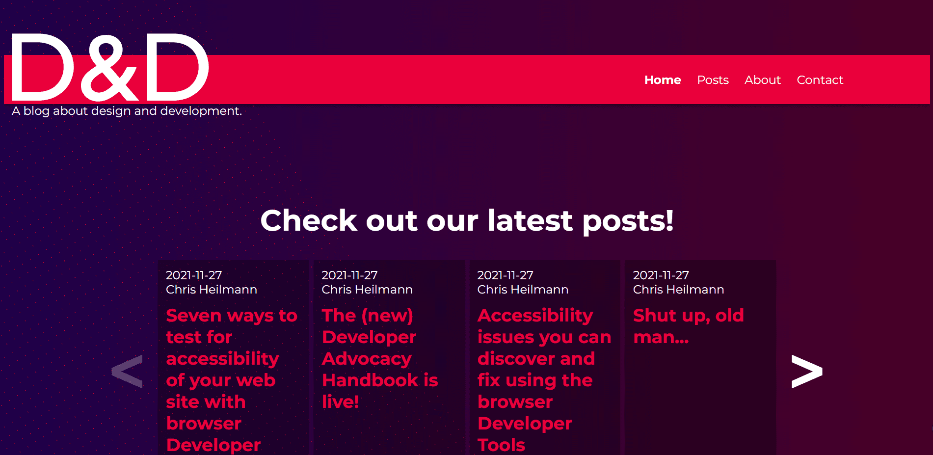 An image of the D&D project.